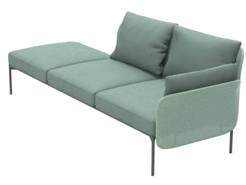 BLOOM 1219 DX/SX - 3 seater fabric sofa by Et al. - view 3